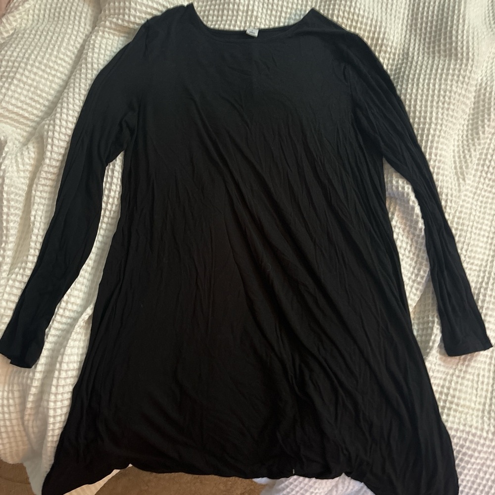 Old Navy Black Long Sleeve Dress